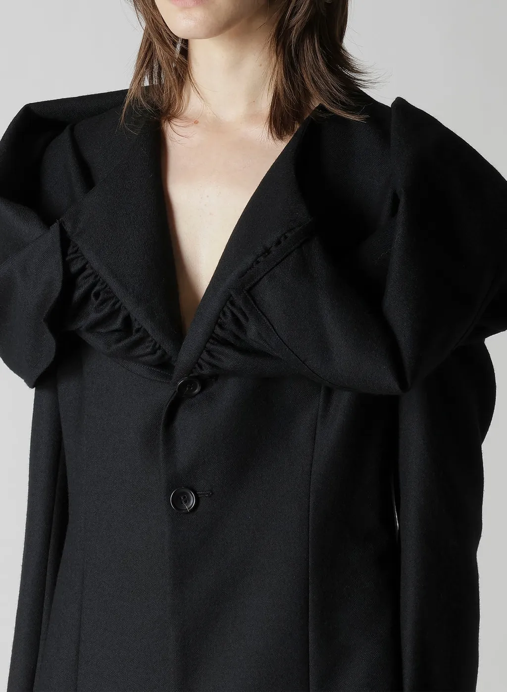 W/Saxony Gathered Stole D Jacket
