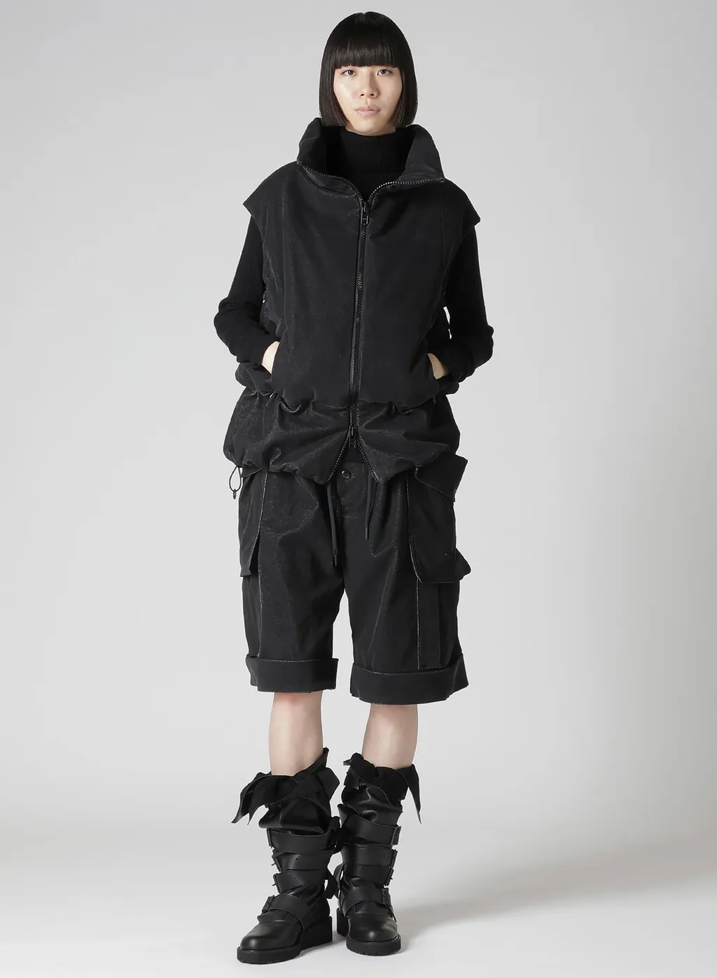 Stretched Velvet Padded Vest