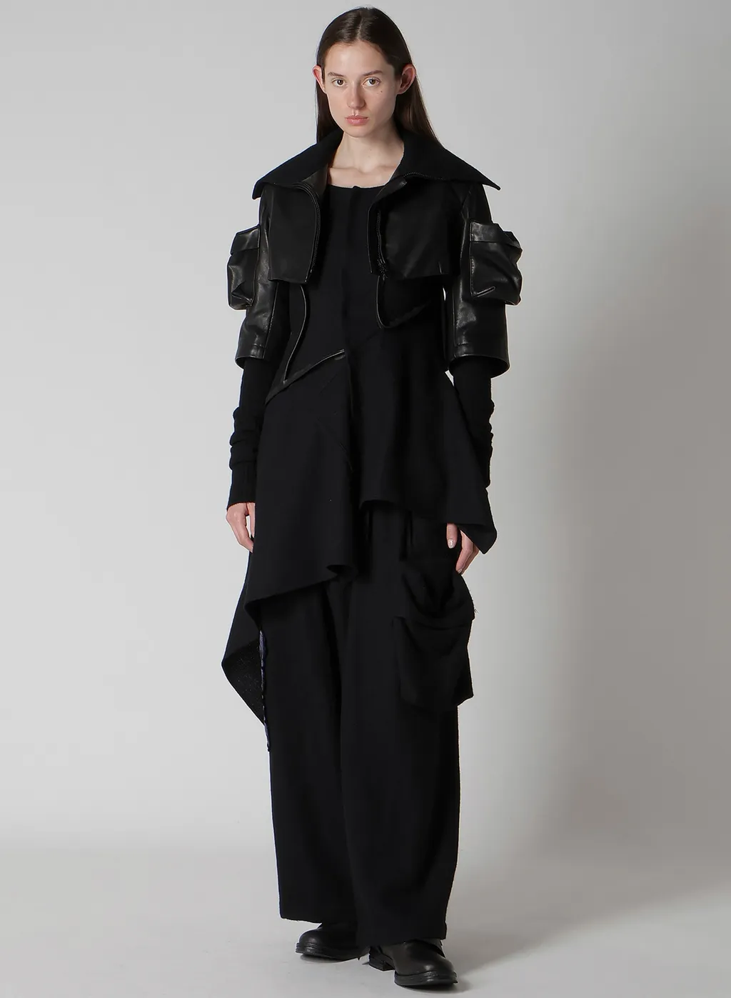 Horse Suede Ribbed Slv Short Jacket