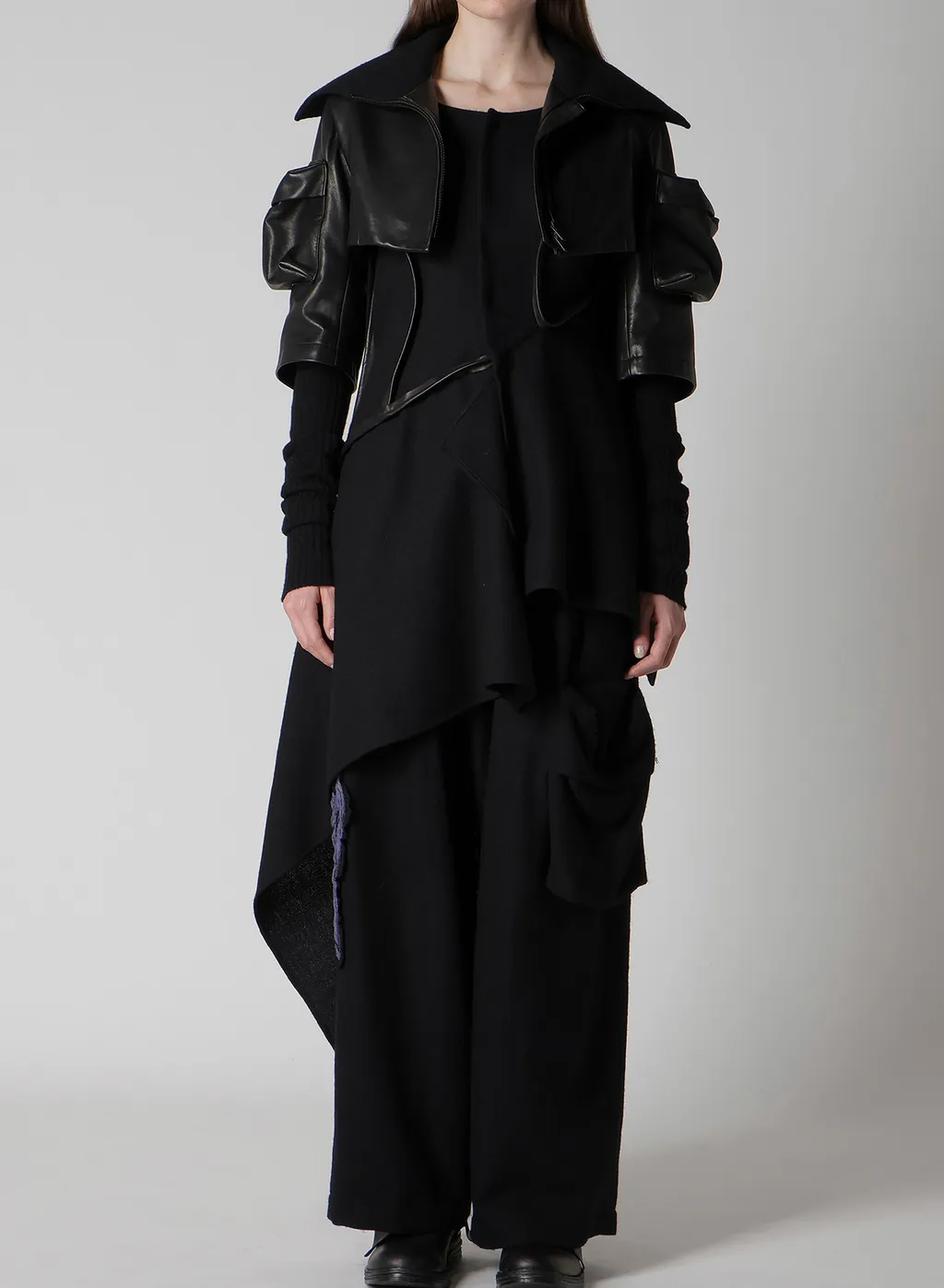 Horse Suede Ribbed Slv Short Jacket