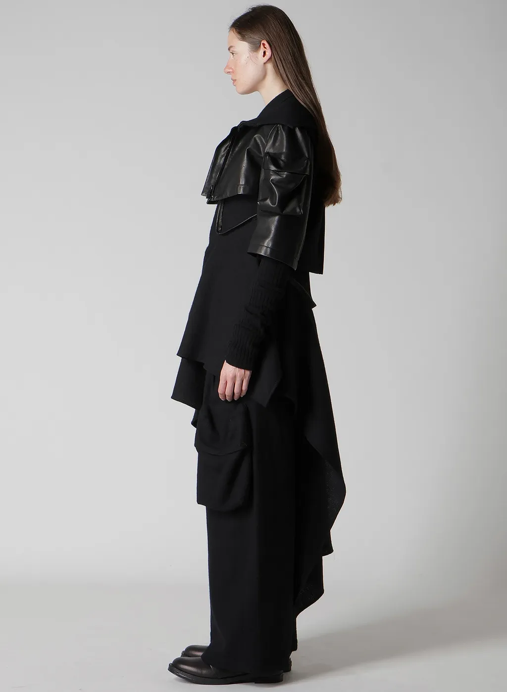 Horse Suede Ribbed Slv Short Jacket