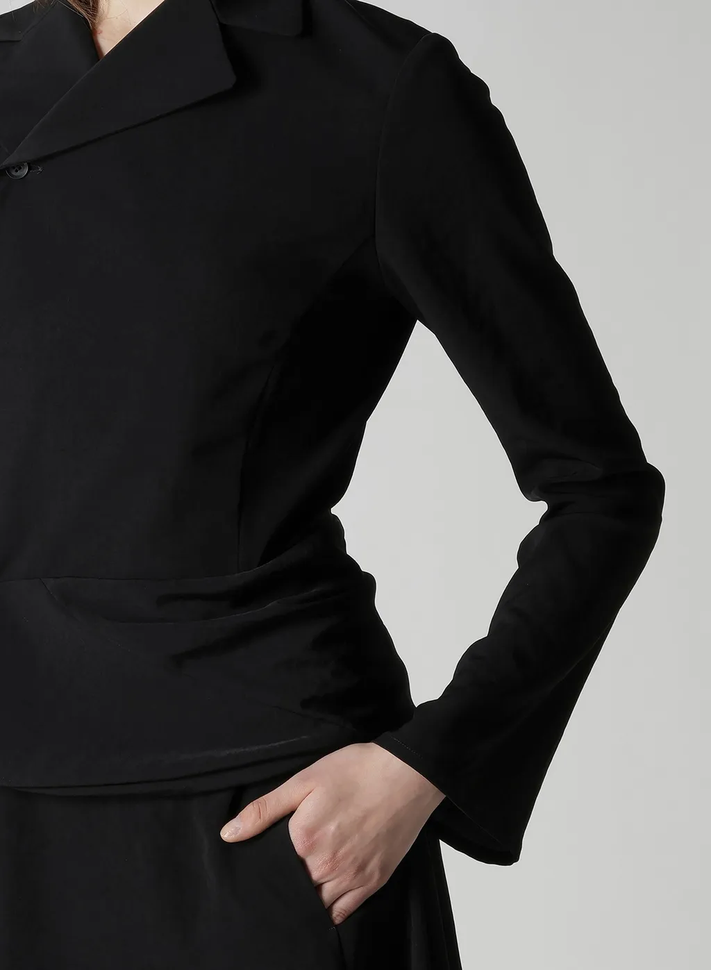 Ta/Pe Crepe De Chine Knot Detail Wrap Dress