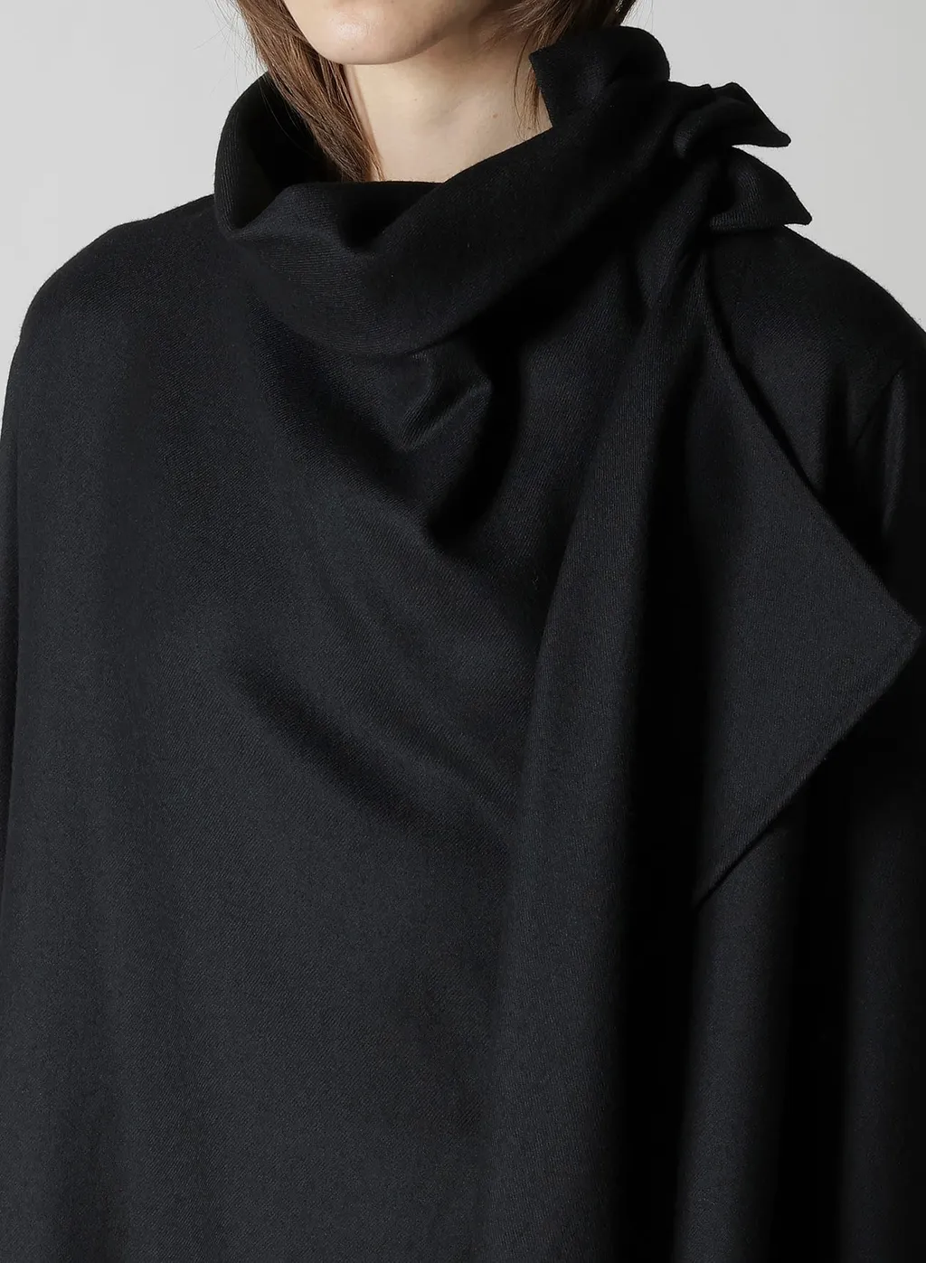 W/Saxony Draped Neck Dress