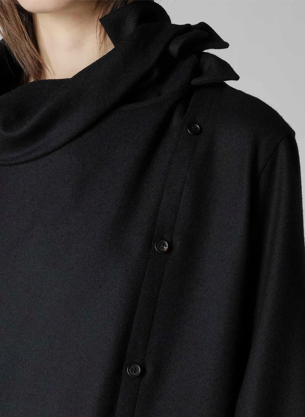 W/Saxony Draped Neck Dress