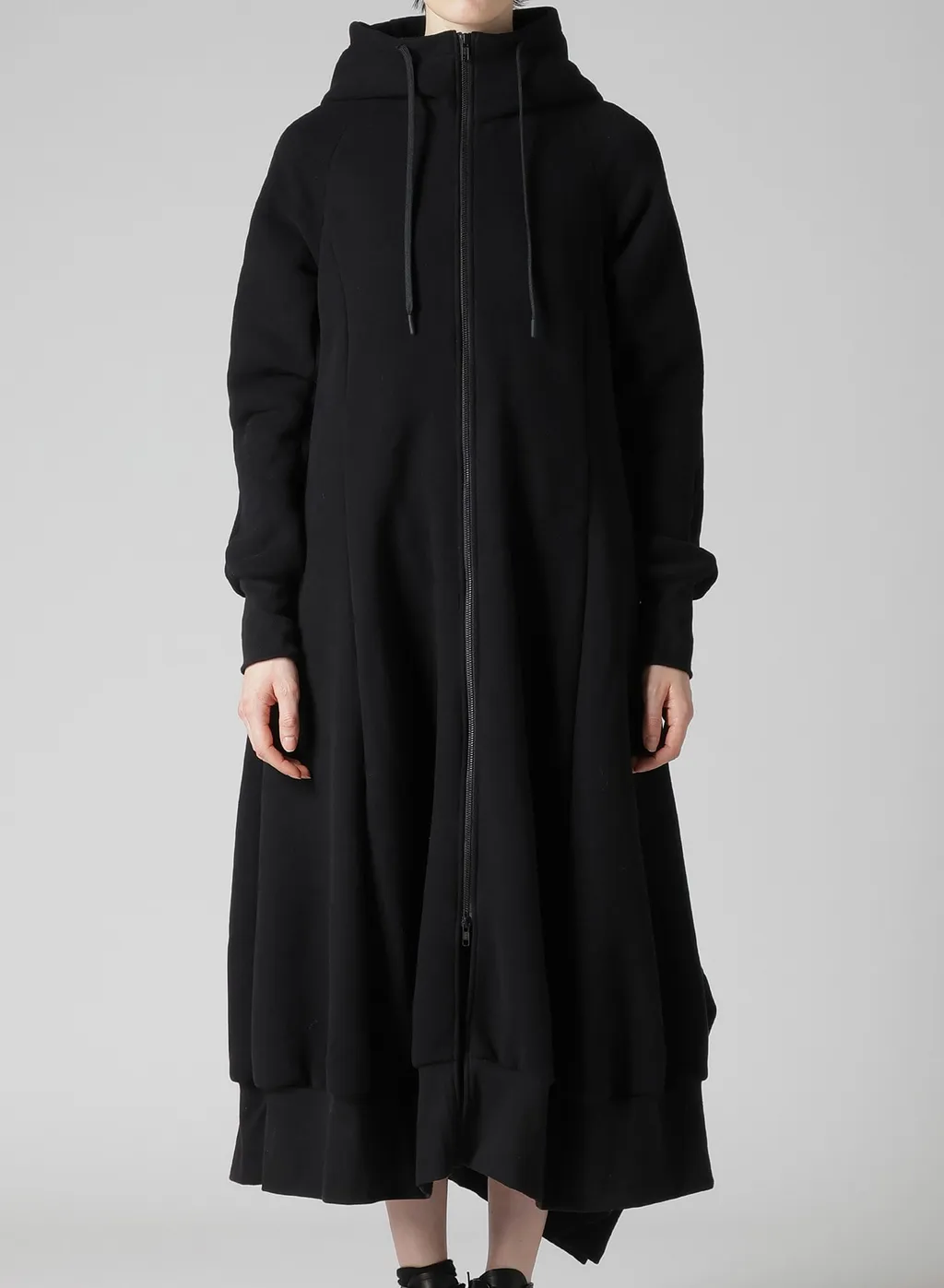 Liy/C Brushed French Terry Hooded Track Dress