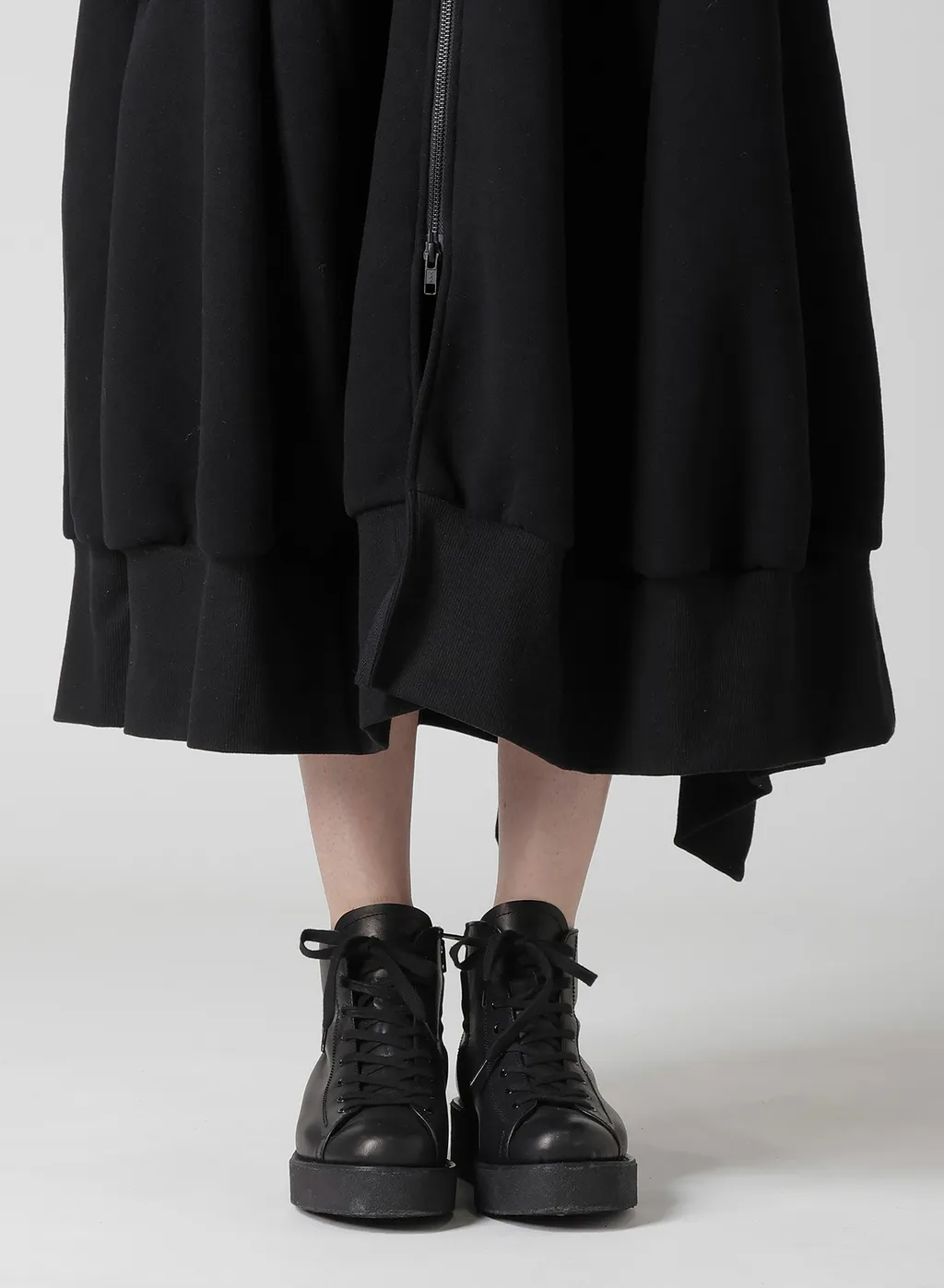 Liy/C Brushed French Terry Hooded Track Dress