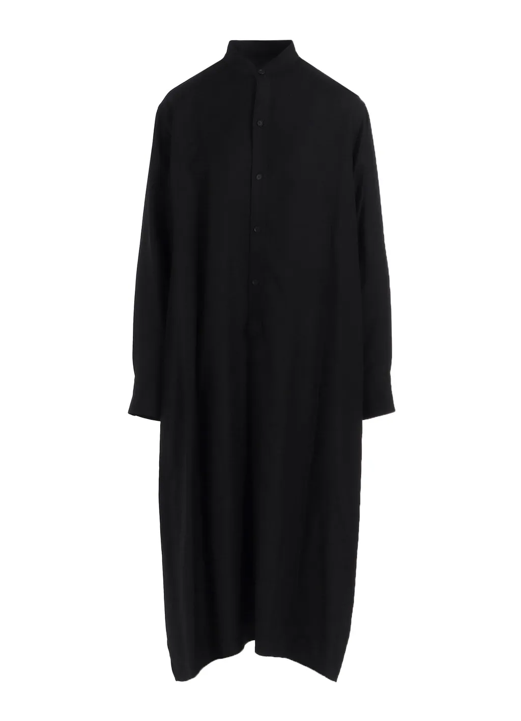 Viscose Twill Side Slit Shirt Dress