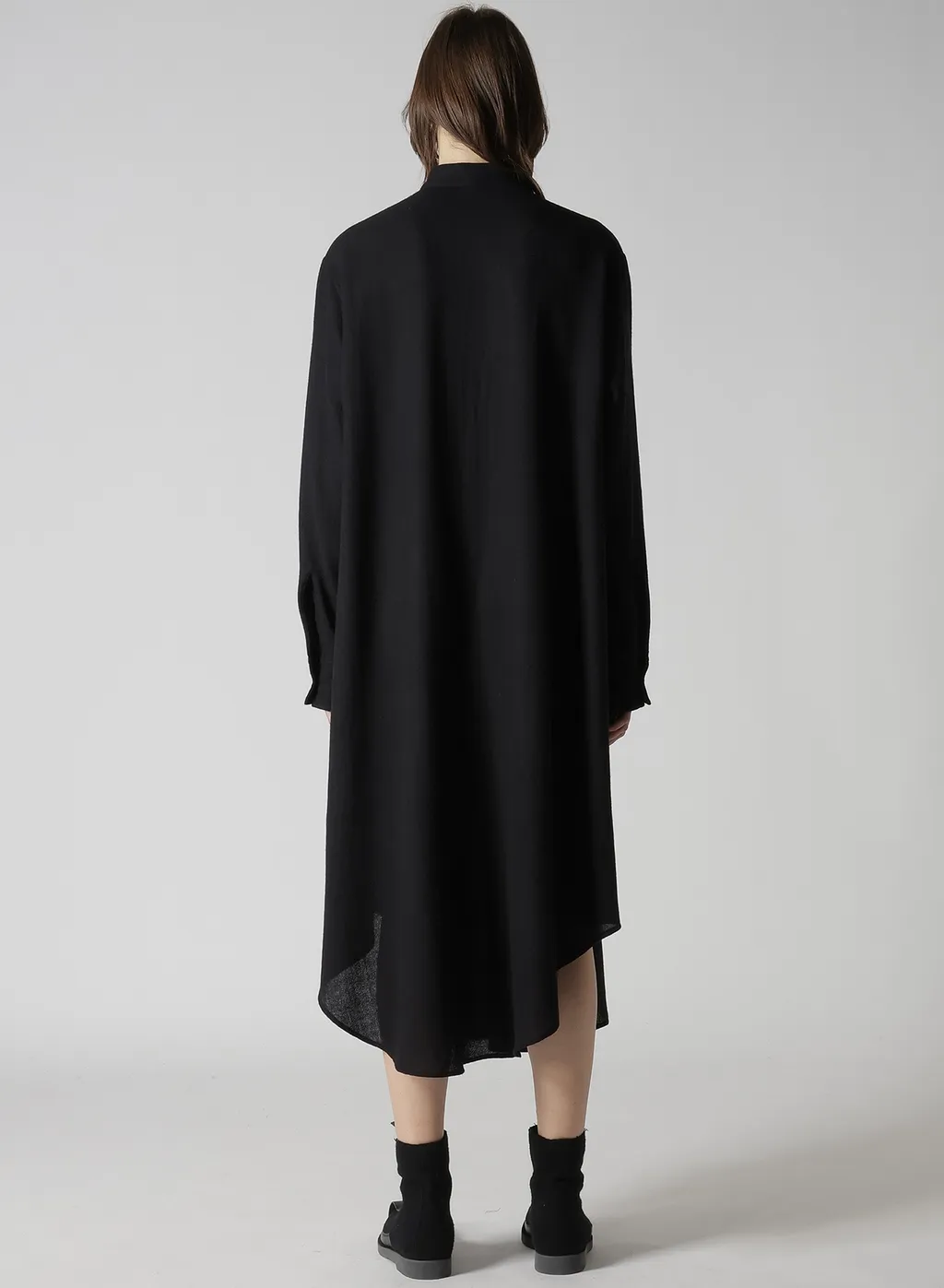 Soft Wool A Embroidery Box Pocket Dress