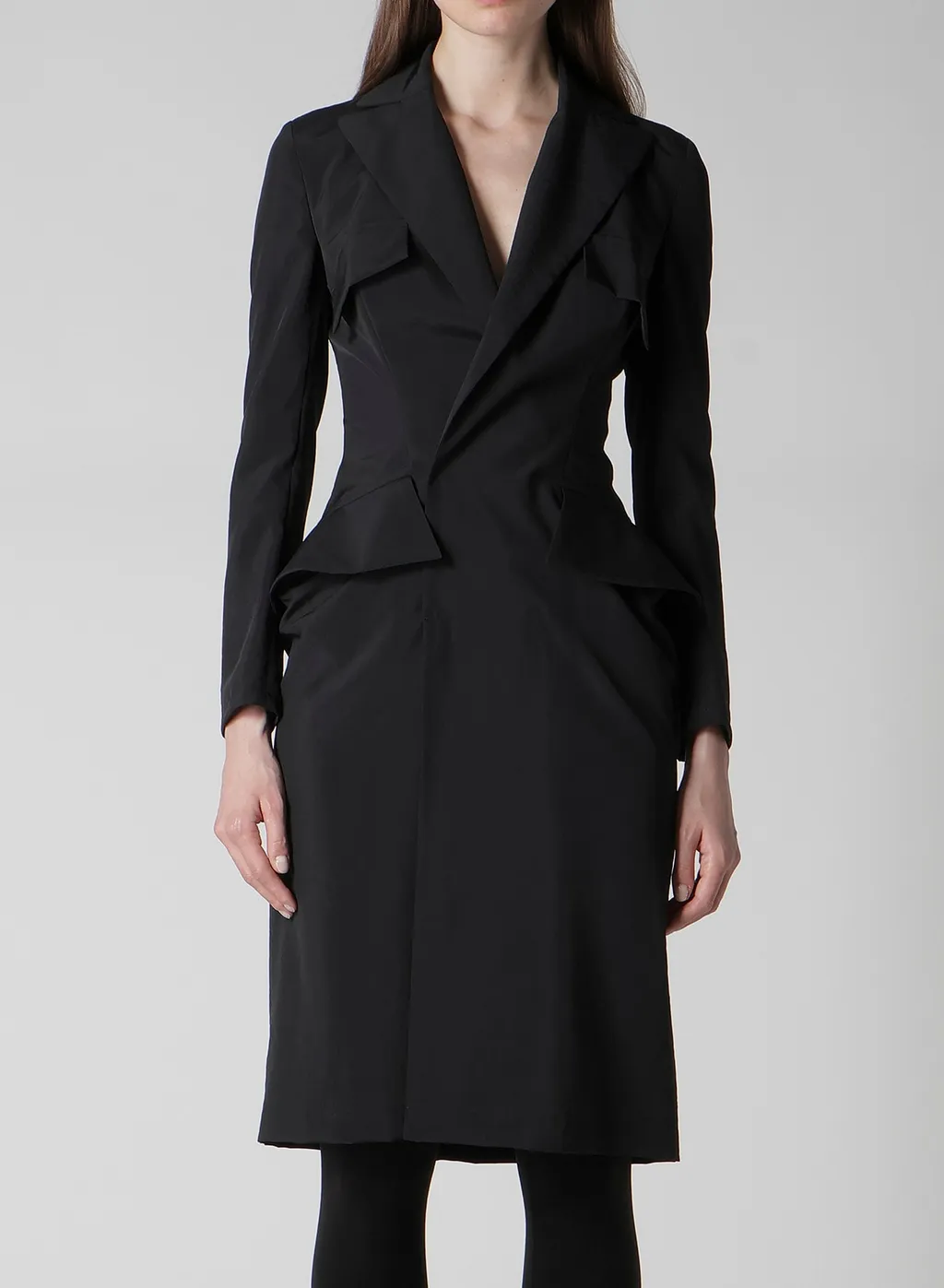 Ny/Si Taffeta Flap Detail Slim Dress