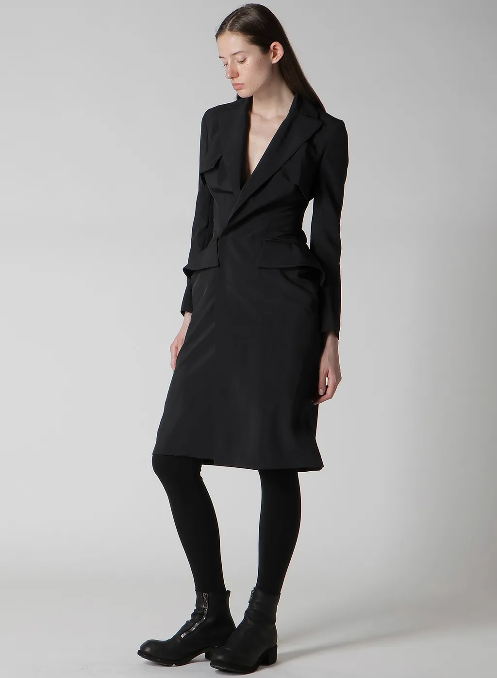 Ny/Si Taffeta Flap Detail Slim Dress