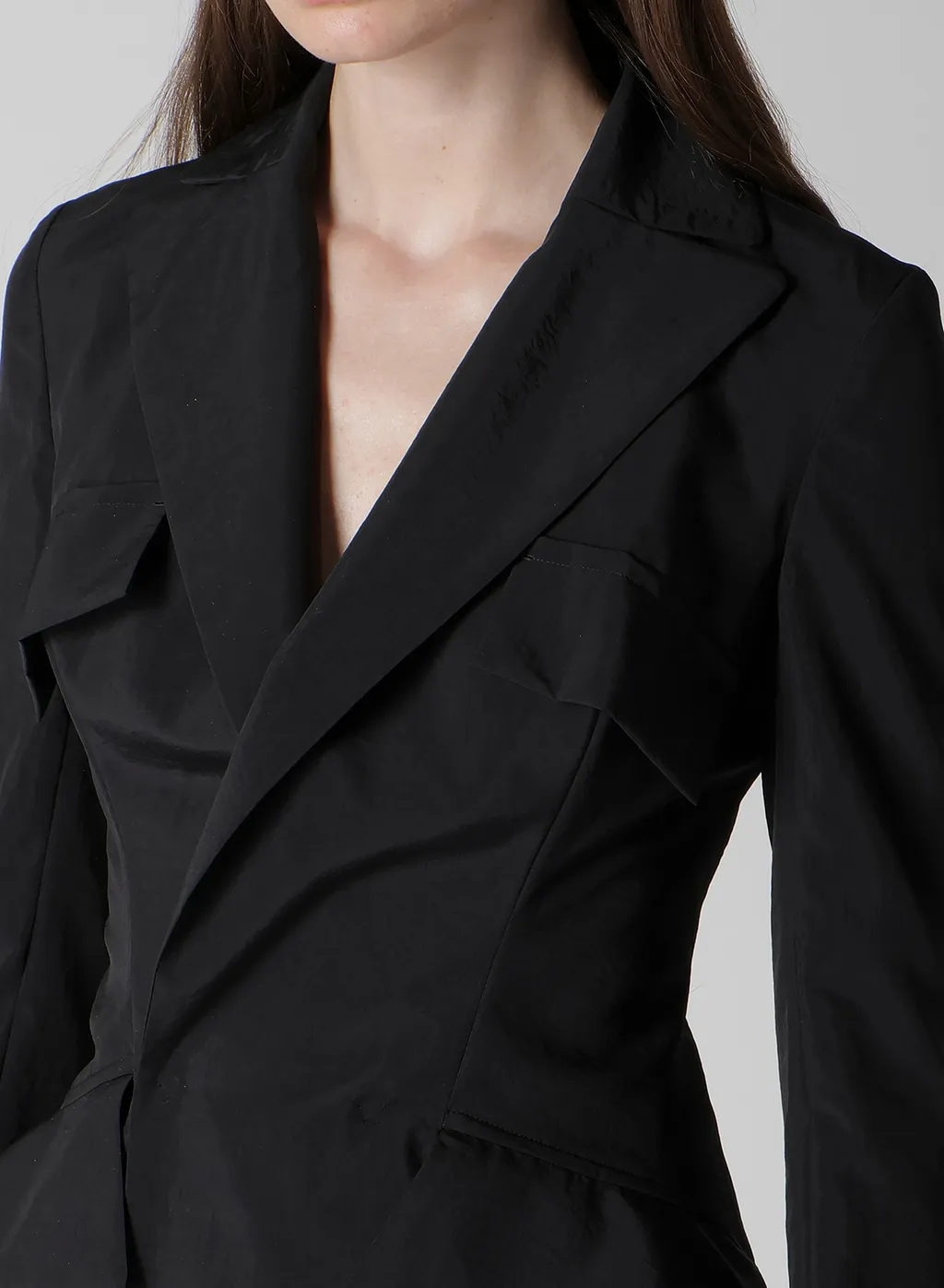 Ny/Si Taffeta Flap Detail Slim Dress