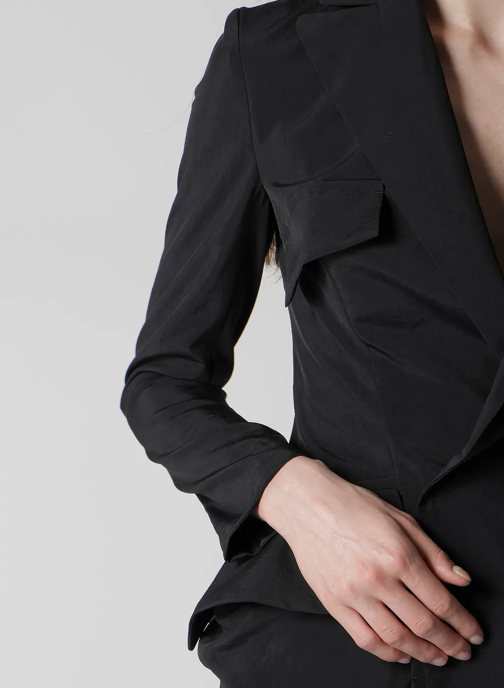 Ny/Si Taffeta Flap Detail Slim Dress