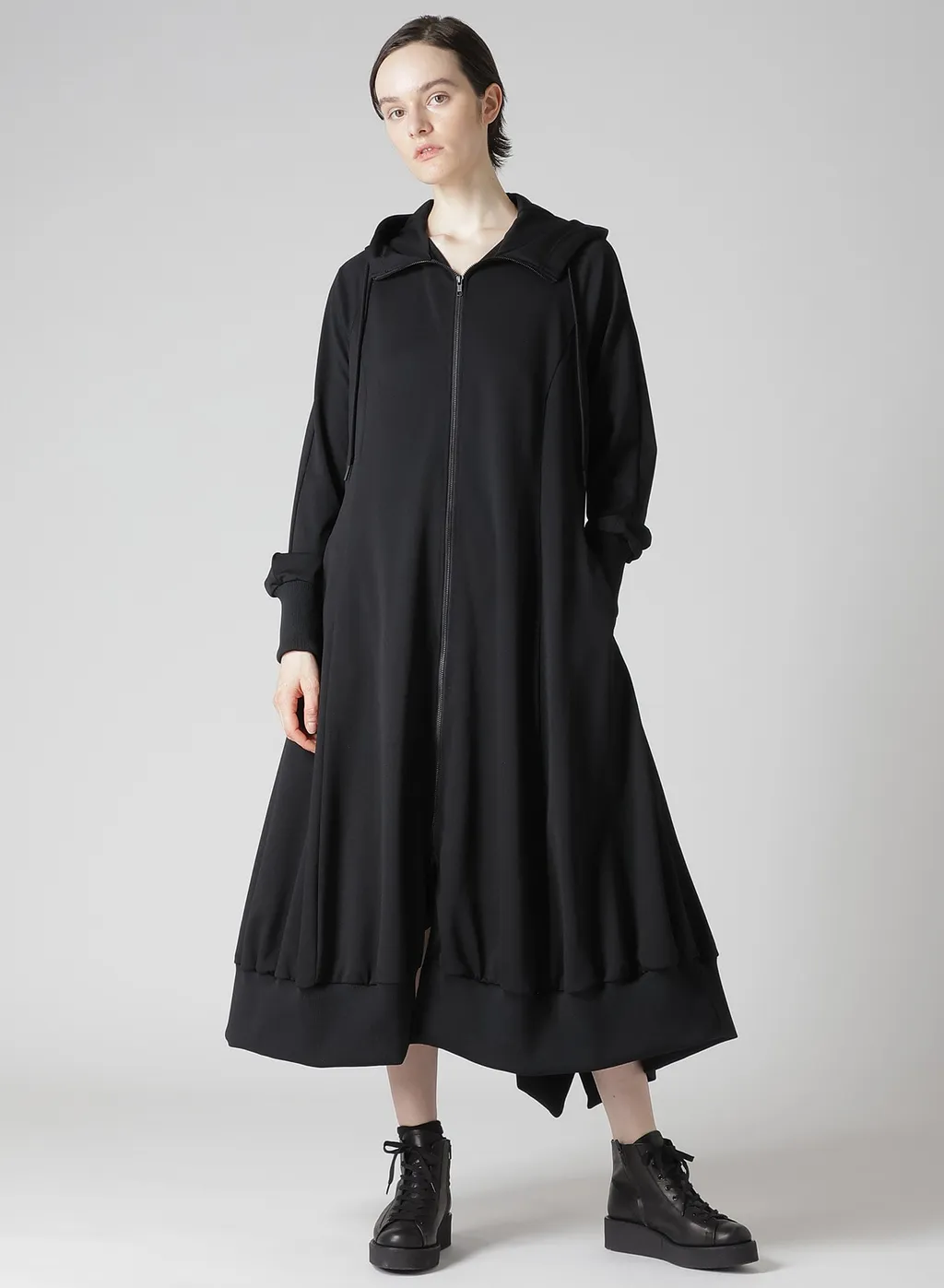 Pe Jersey Twill Hooded Track Dress