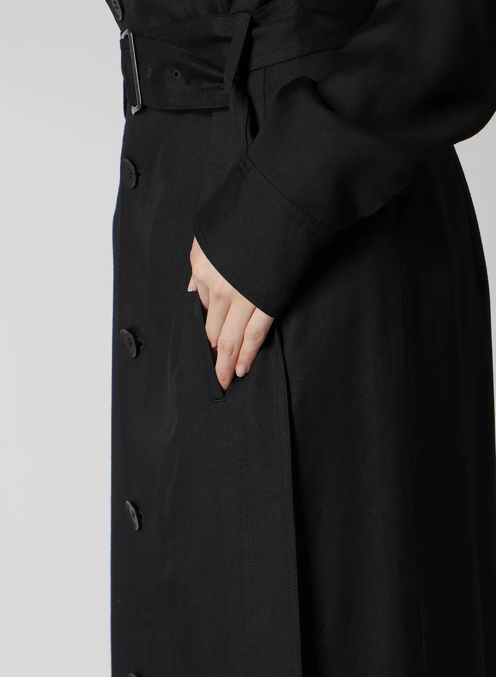 Viscose Twill High Waist Skirt