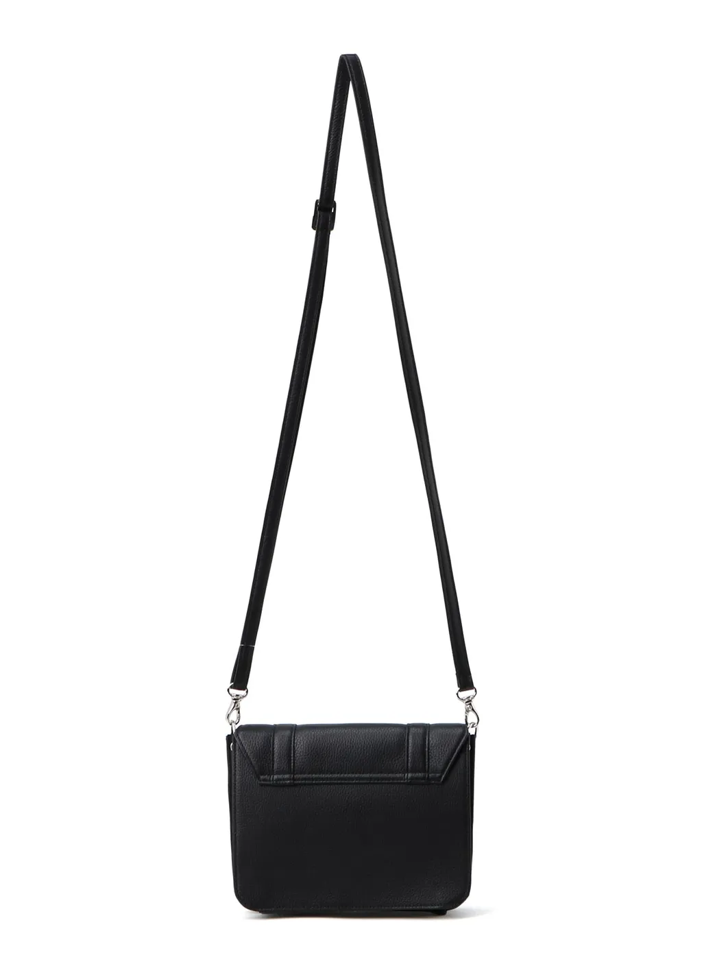 Shrinked Leather Flap Mini Shoulder Bag