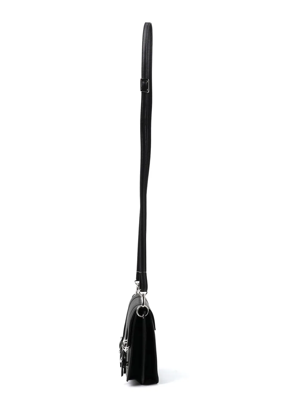 Shrinked Leather Flap Mini Shoulder Bag