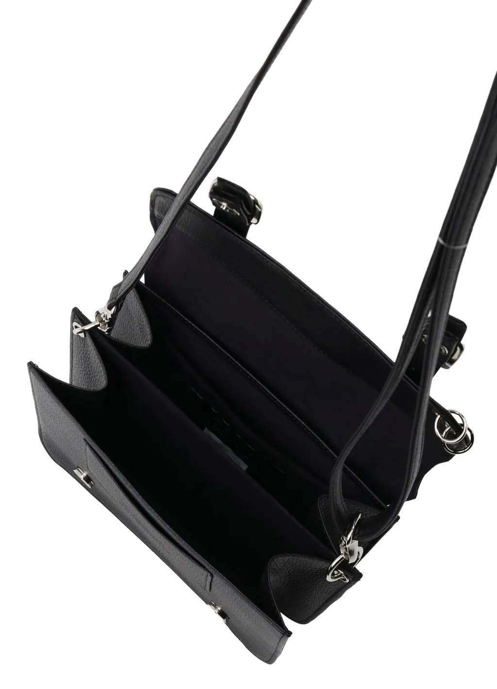 Shrinked Leather Flap Mini Shoulder Bag