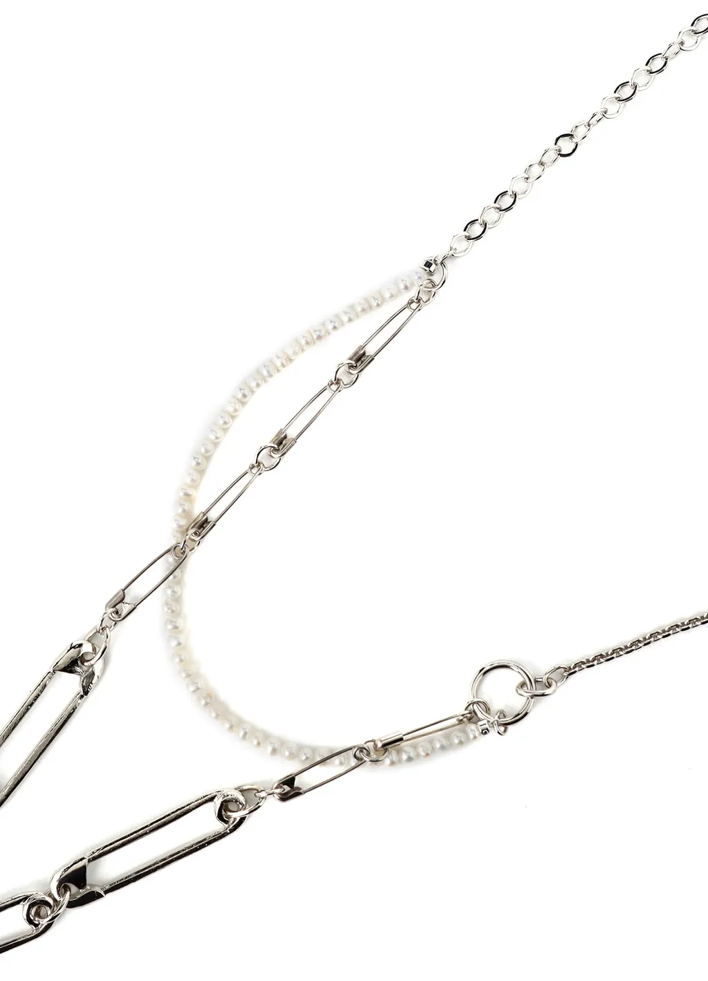 Pearl/Brass A Pearl Chain Necklace