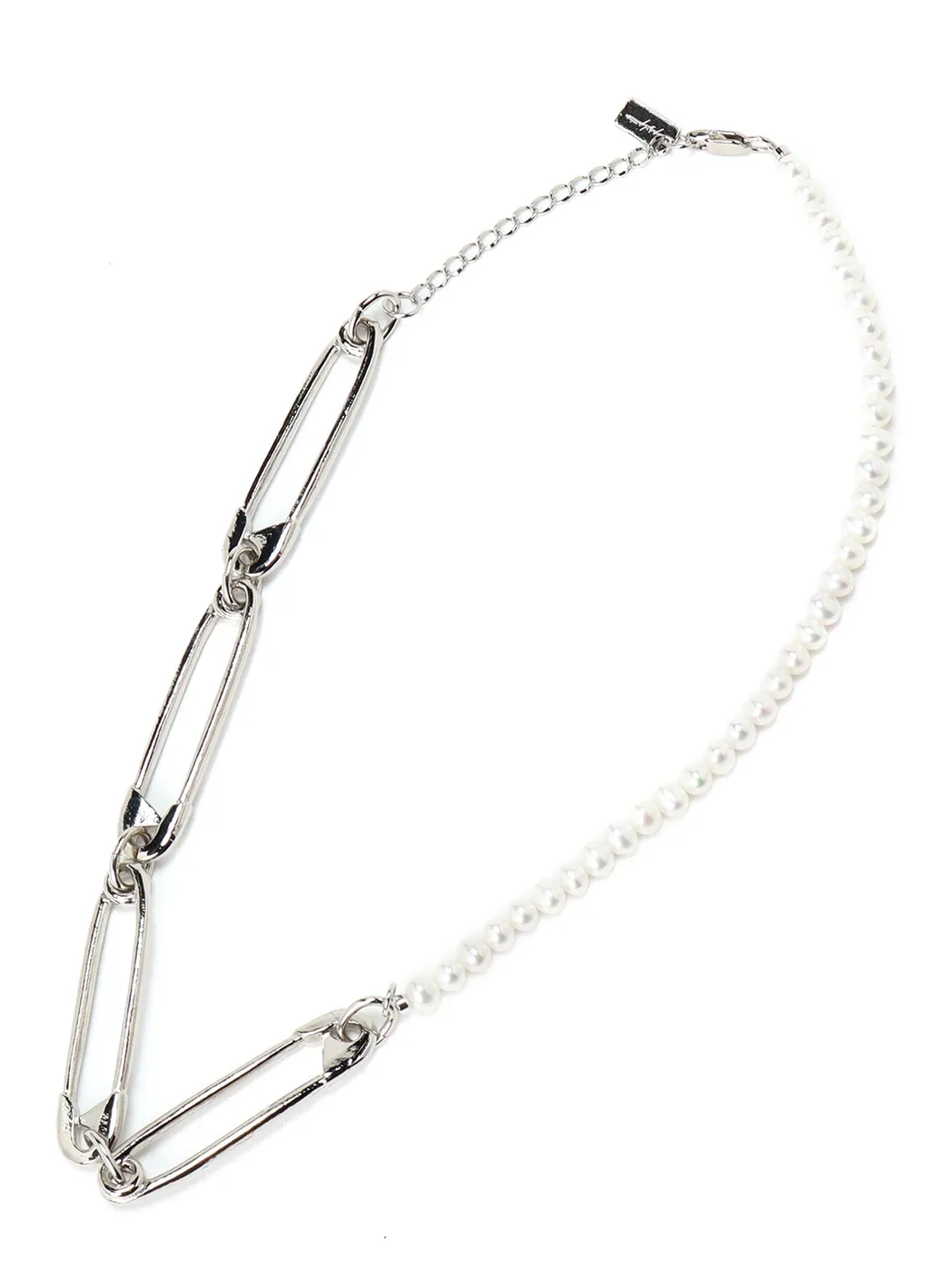 Pearl/Brass B Pearl Pin Choker