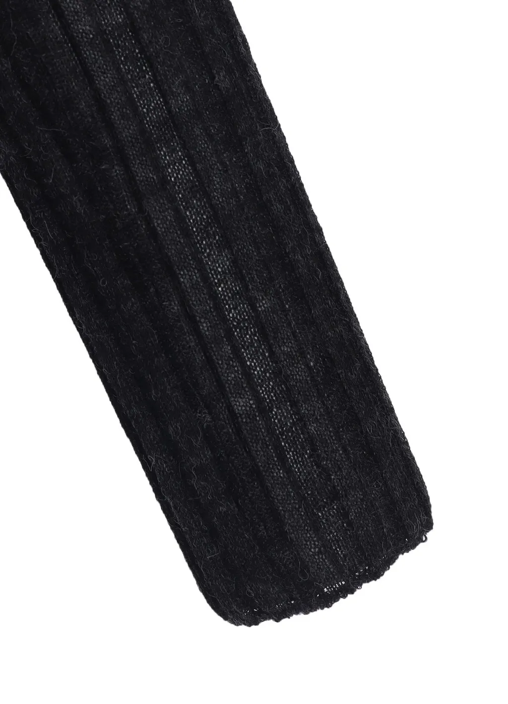 Rib Diagonal Round Neck Po