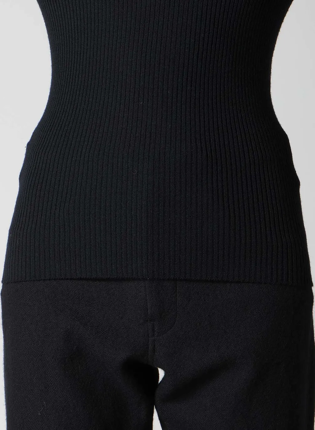 Rib Color Combi High Neck Po