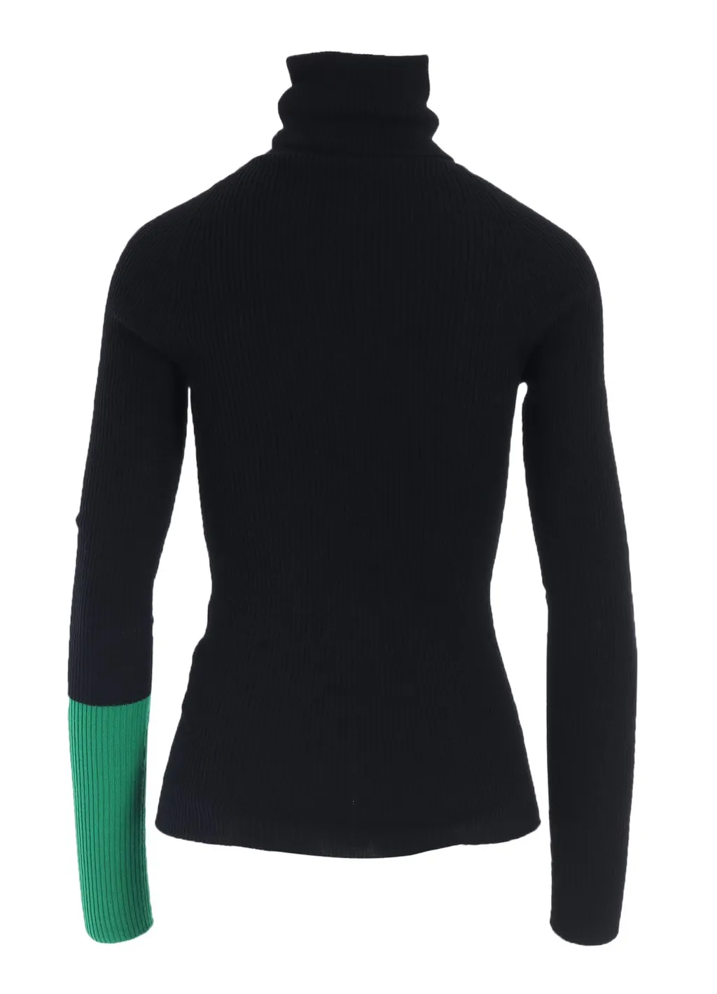 Rib Color Combi High Neck Po
