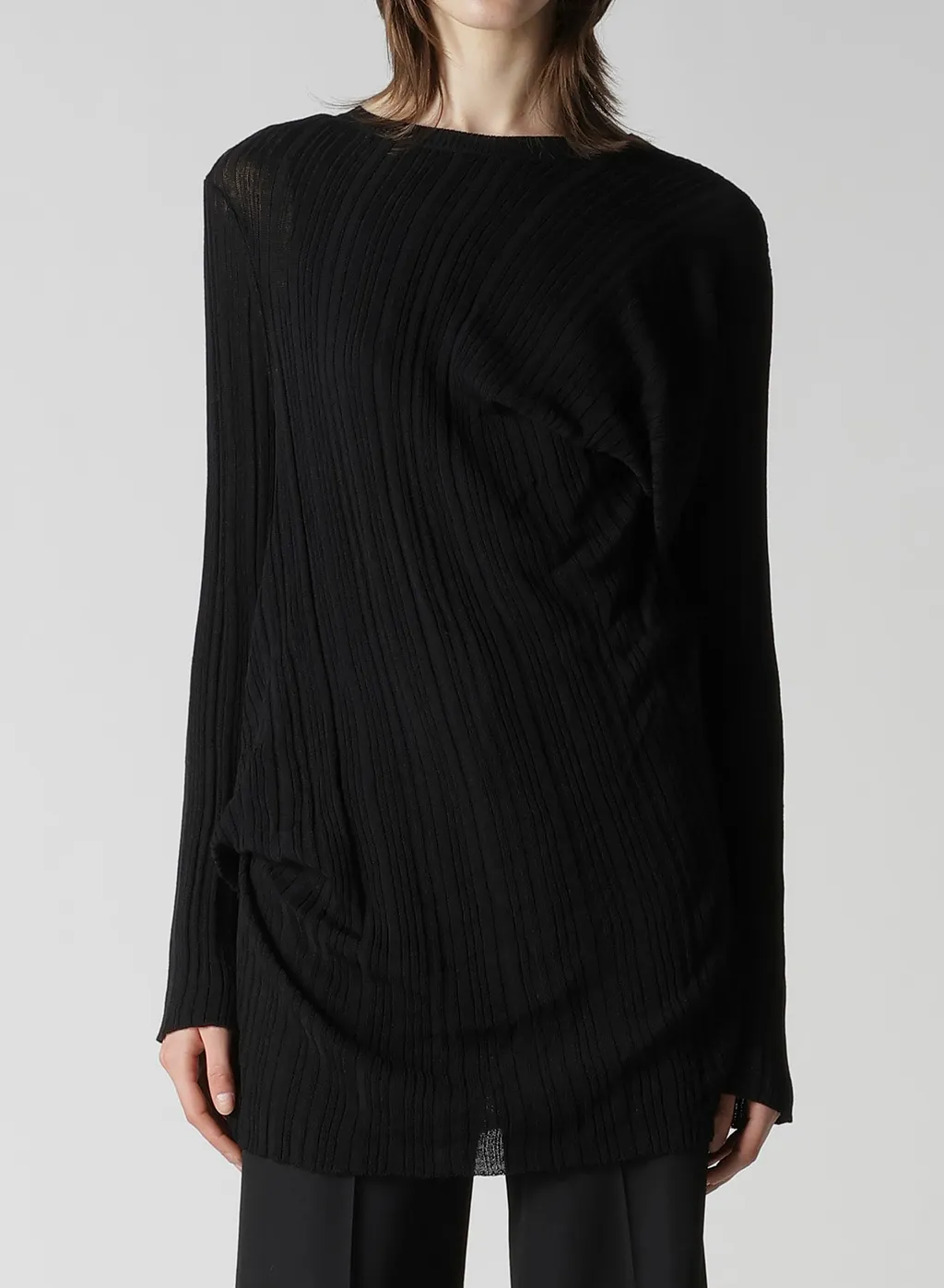 Random Rib Tuck Detail Po