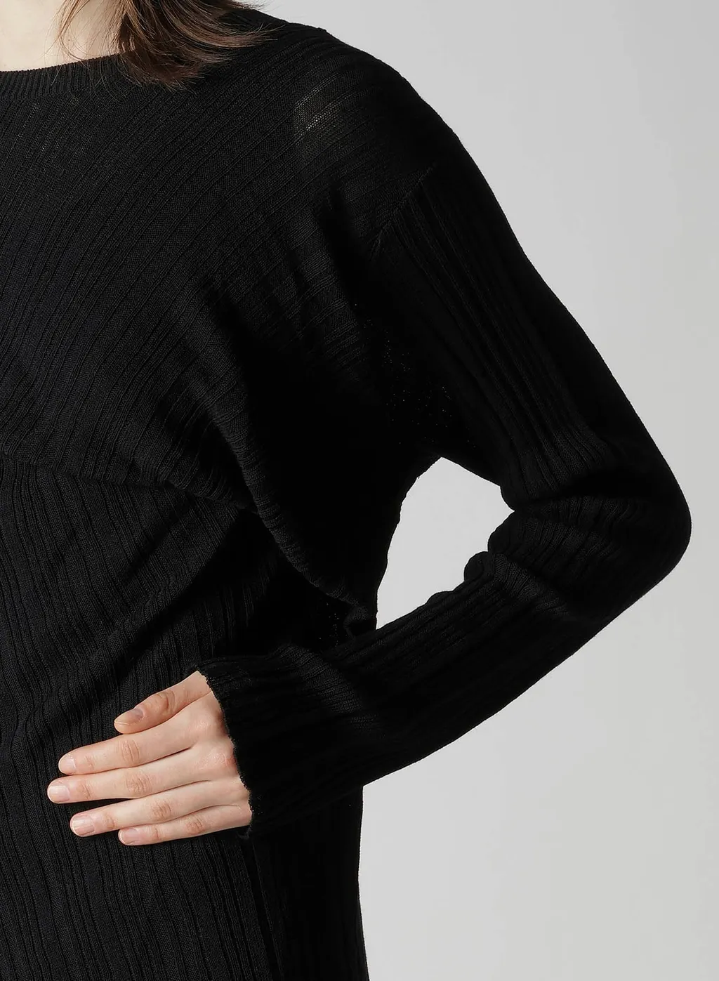 Random Rib Tuck Detail Po