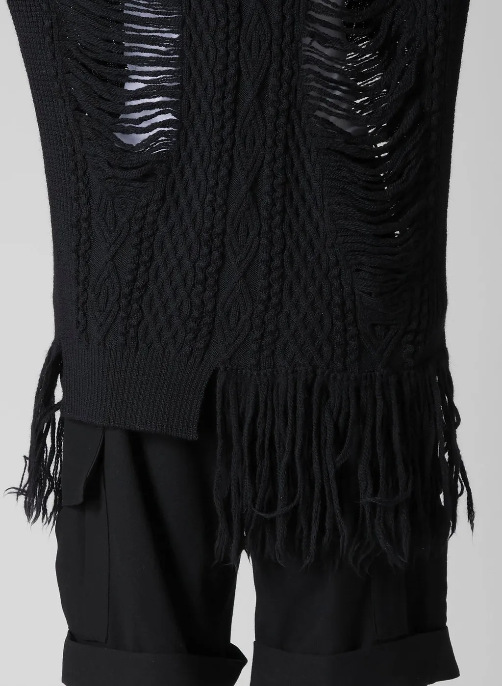 Carma A Crushed Cable Knit Top