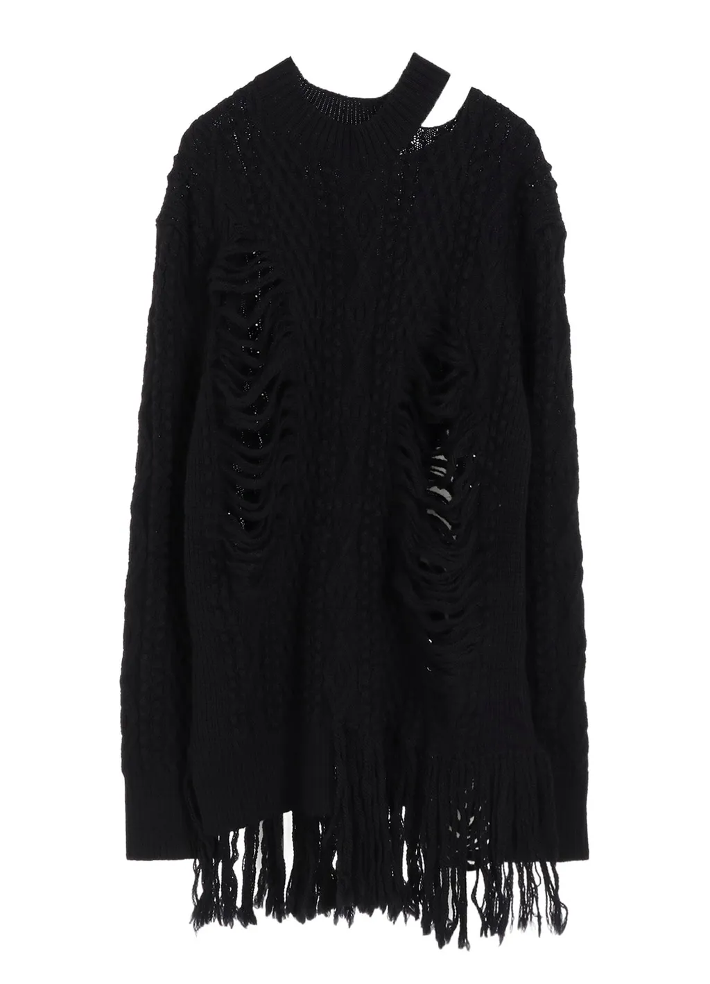 Carma A Crushed Cable Knit Top