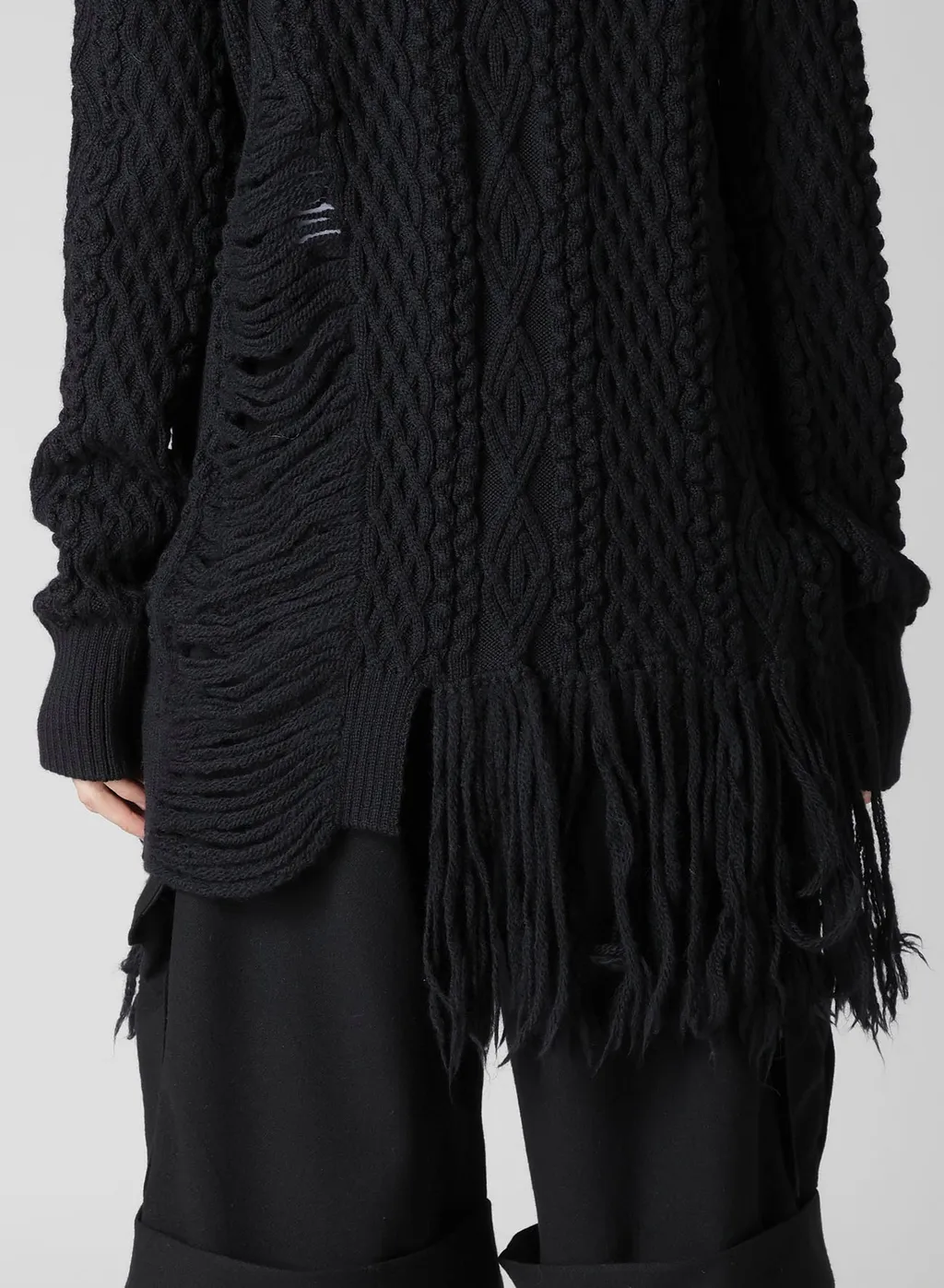 Carma A Crushed Cable Knit Top
