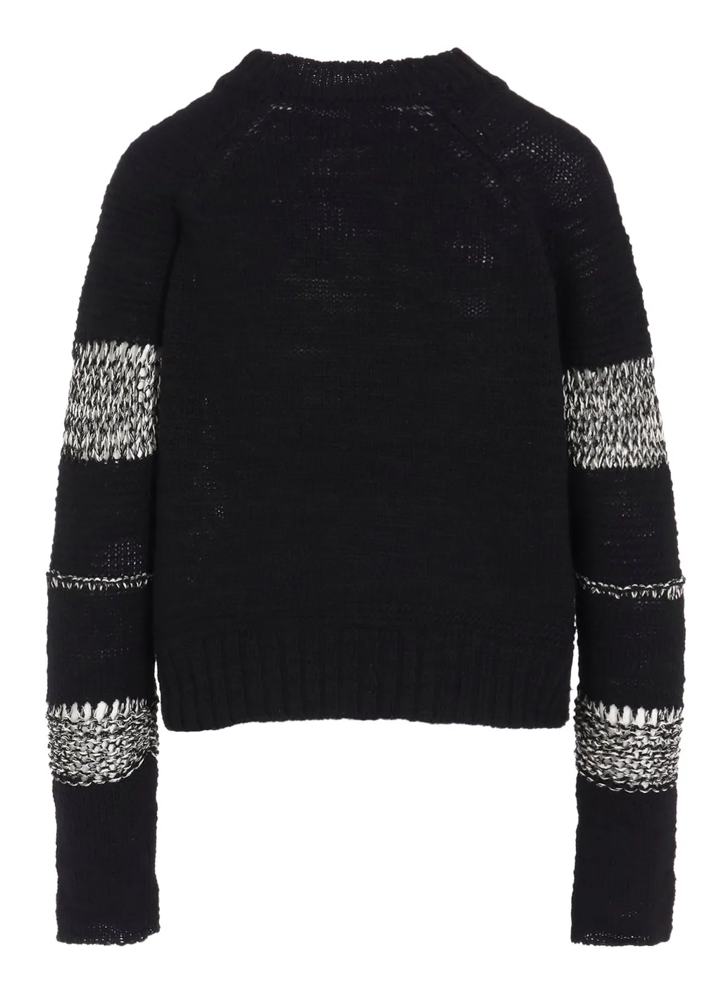 Plain Stitch Color Combi Round Neck Po