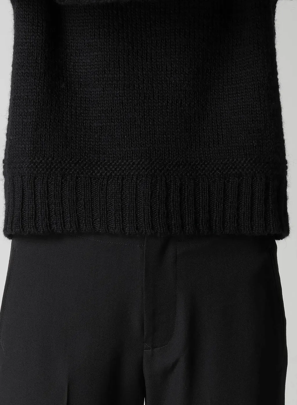 Plain Stitch Color Combi Round Neck Po