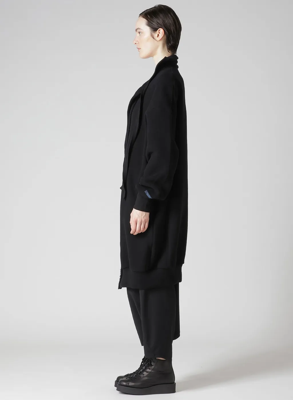 Liy/C Brushed French Terry Button D Cardigan
