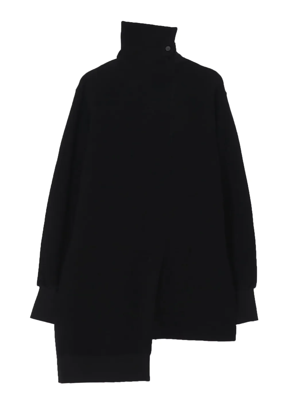 Liy/C Brushed French Terry Paneled High-Neck Pullover