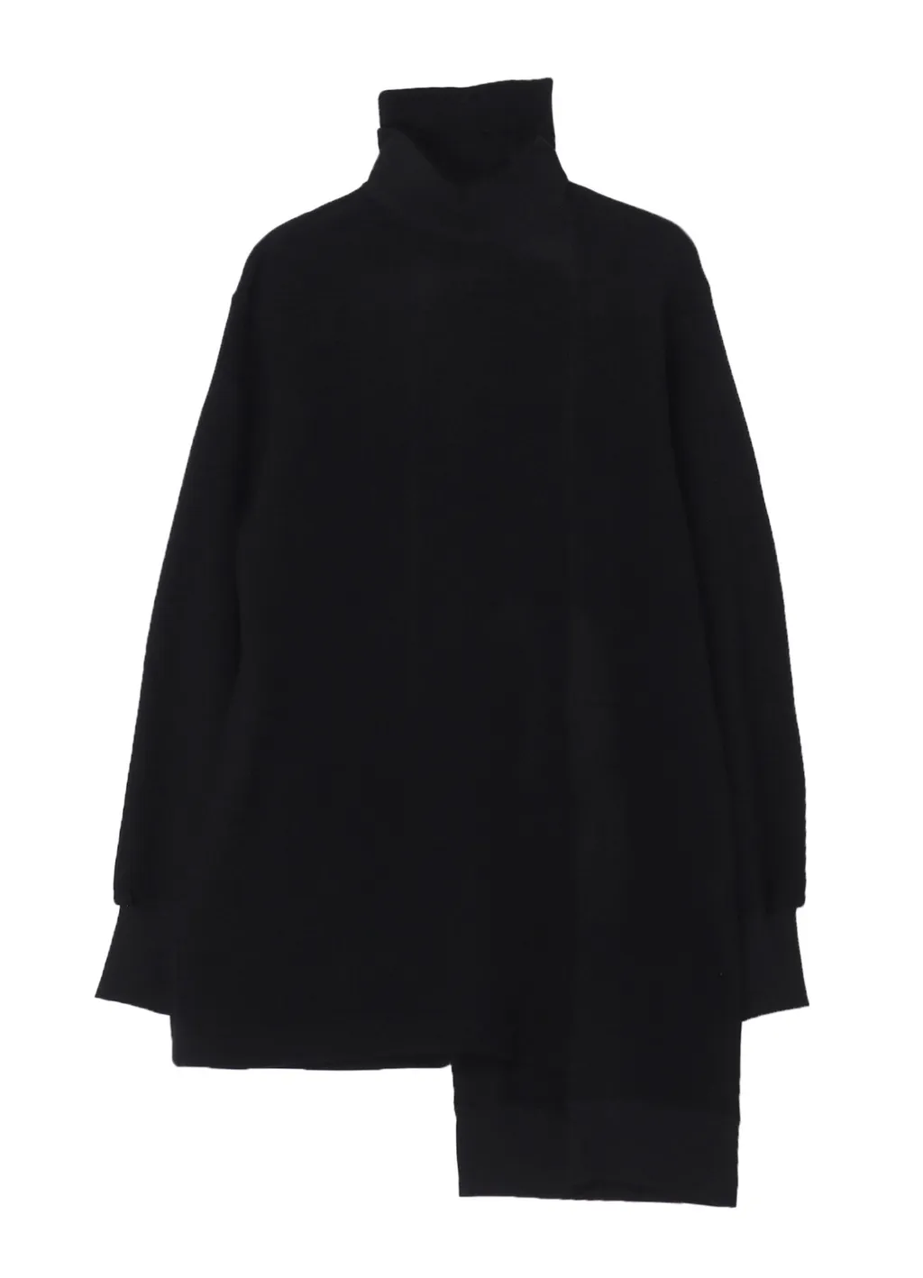 Liy/C Brushed French Terry Paneled High-Neck Pullover