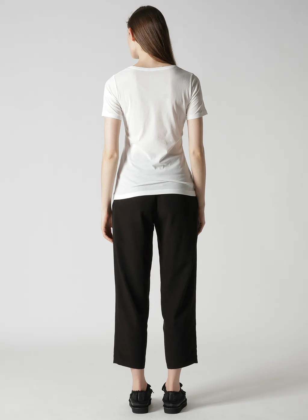 High Twisted Jersey Short Slv Round Neck T