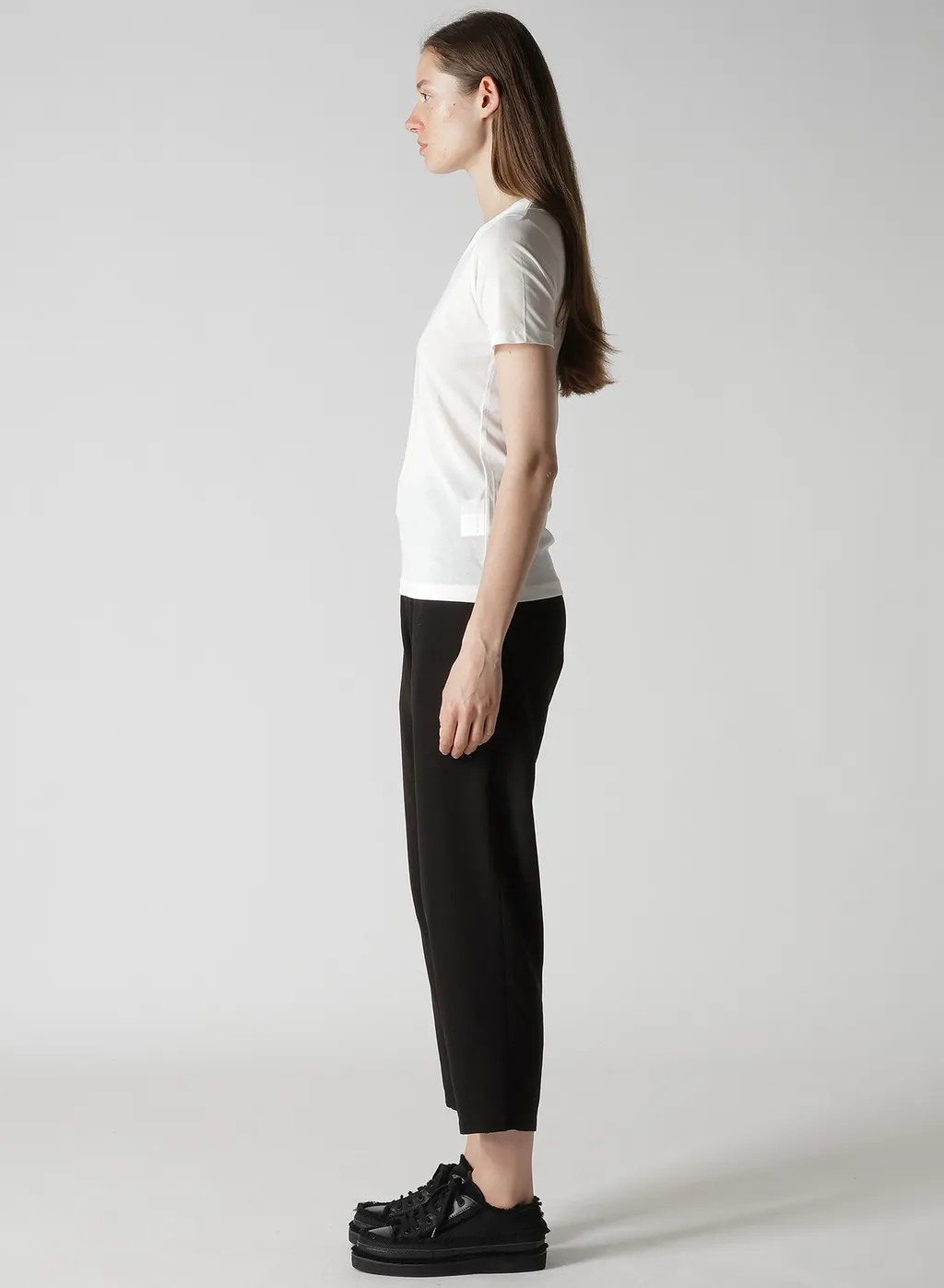 High Twisted Jersey Short Slv Round Neck T