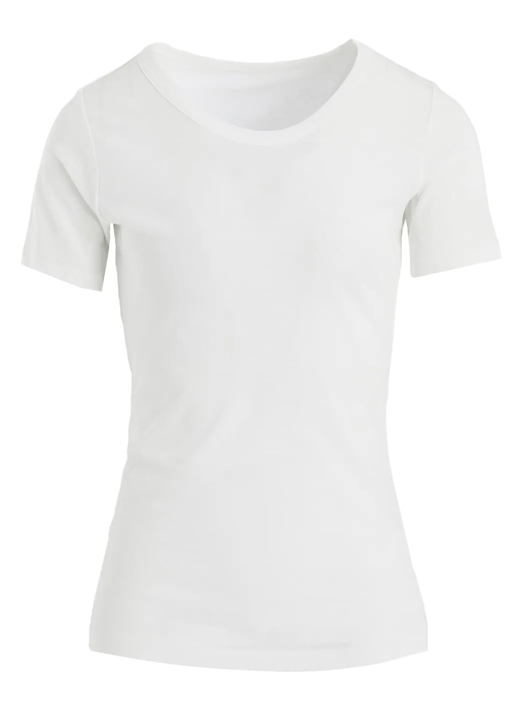 High Twisted Jersey Short Slv Round Neck T