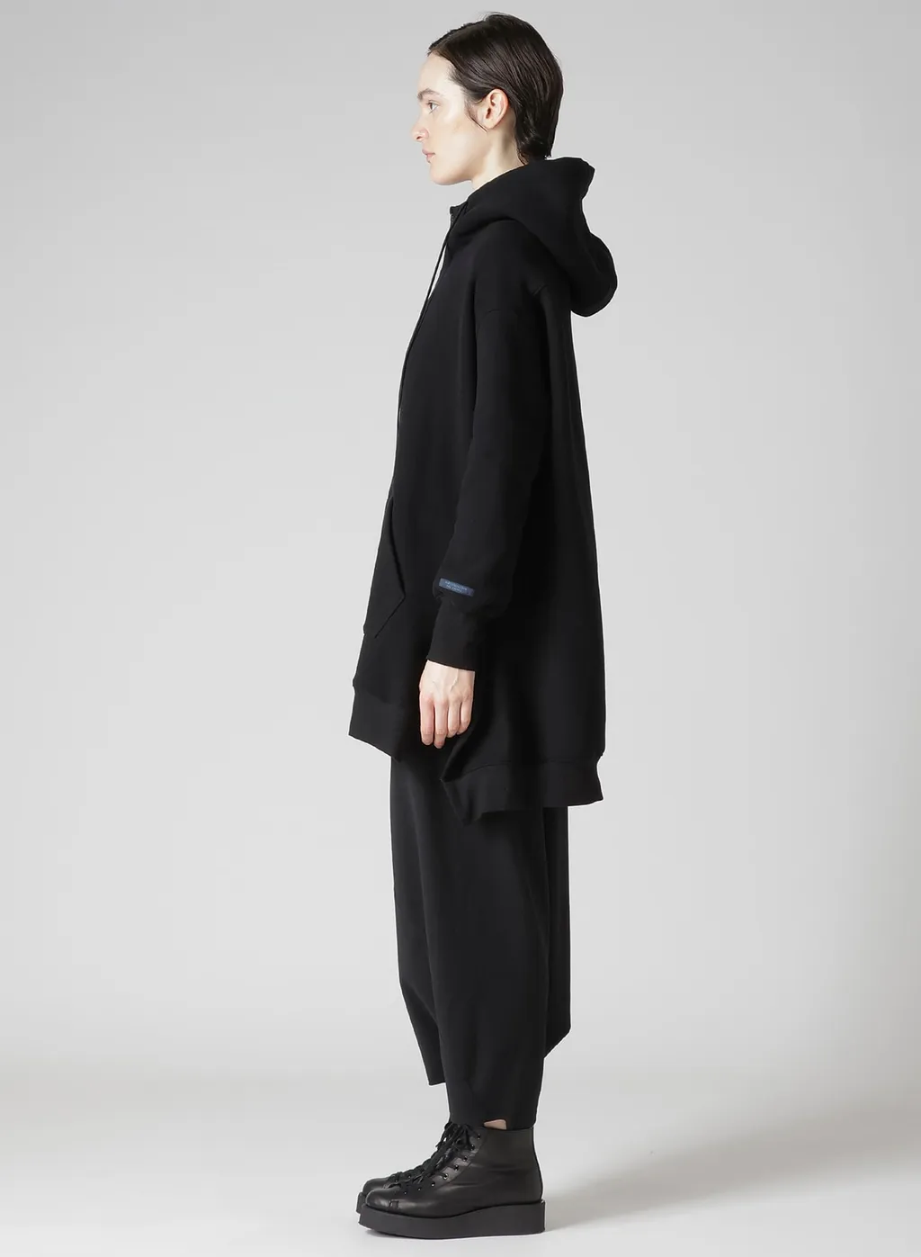 Liy/C Brushed French Terry Unbalanced Hoodie B