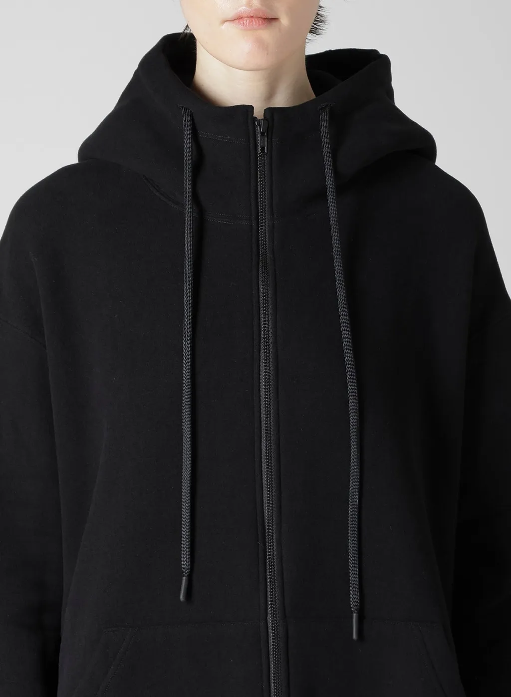 Liy/C Brushed French Terry Unbalanced Hoodie B