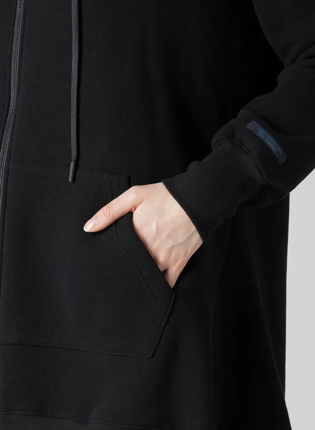 Liy/C Brushed French Terry Unbalanced Hoodie B