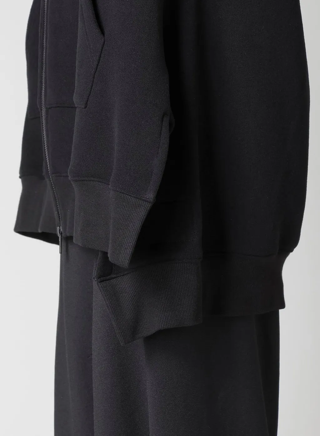 Liy/C Brushed French Terry Unbalanced Hoodie B