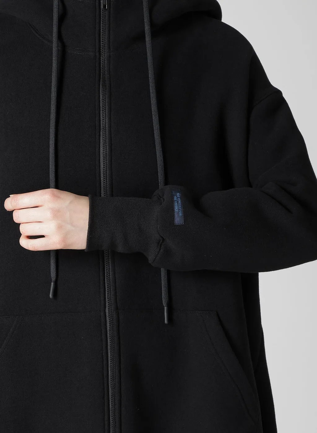 Liy/C Brushed French Terry Unbalanced Hoodie B