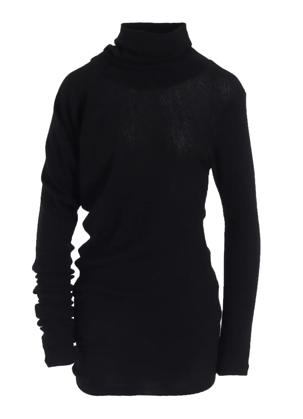 High Twisted Links Draped Turtle Neck Po