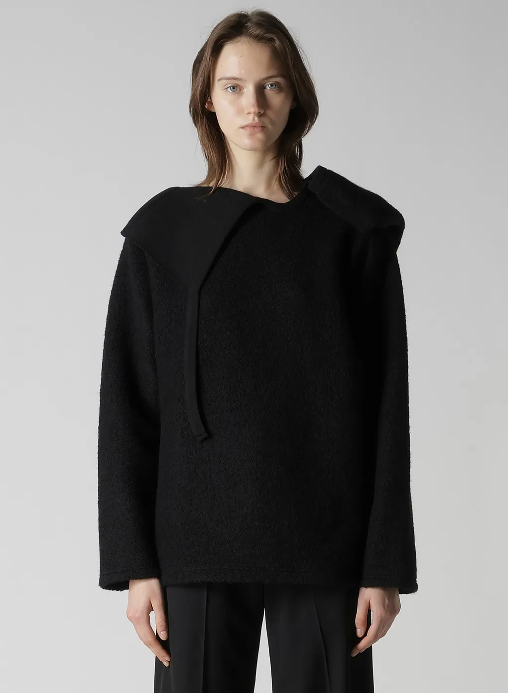 Wool Sheep Pile Hoodie Po