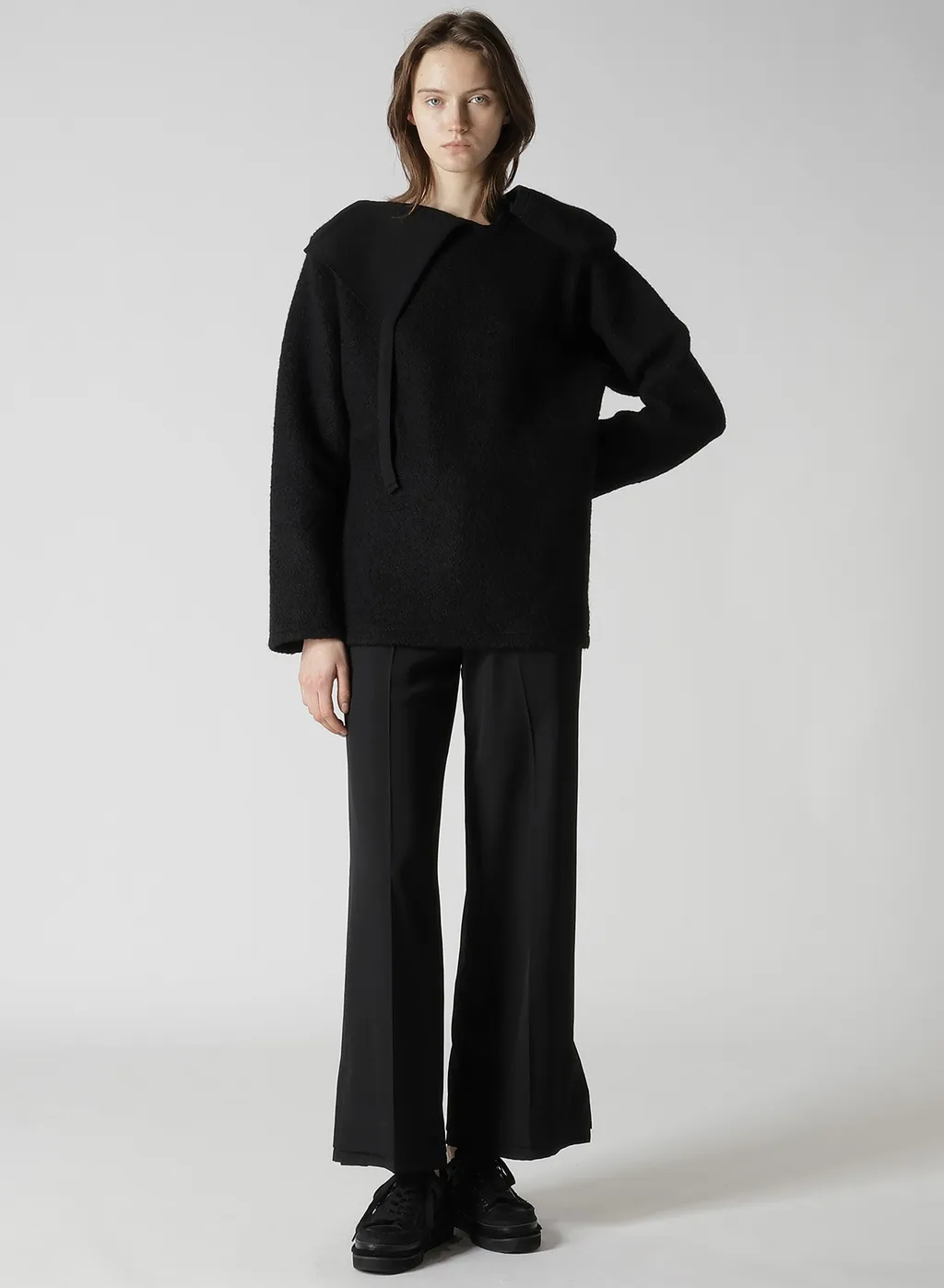 Wool Sheep Pile Hoodie Po