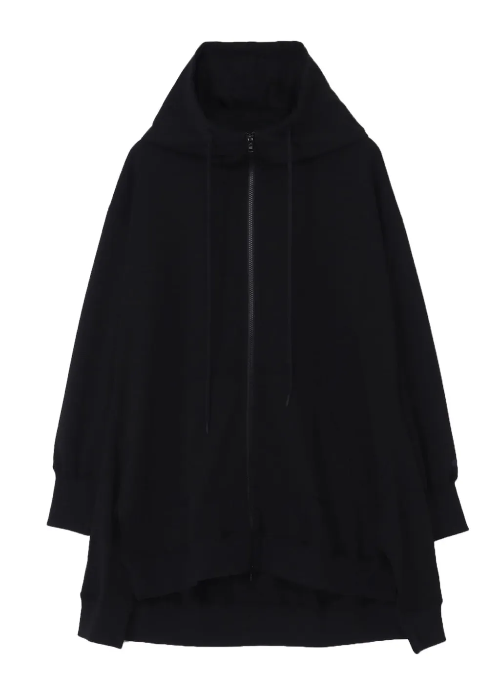 Pe Jersey Twill Unbalanced Hoodie B