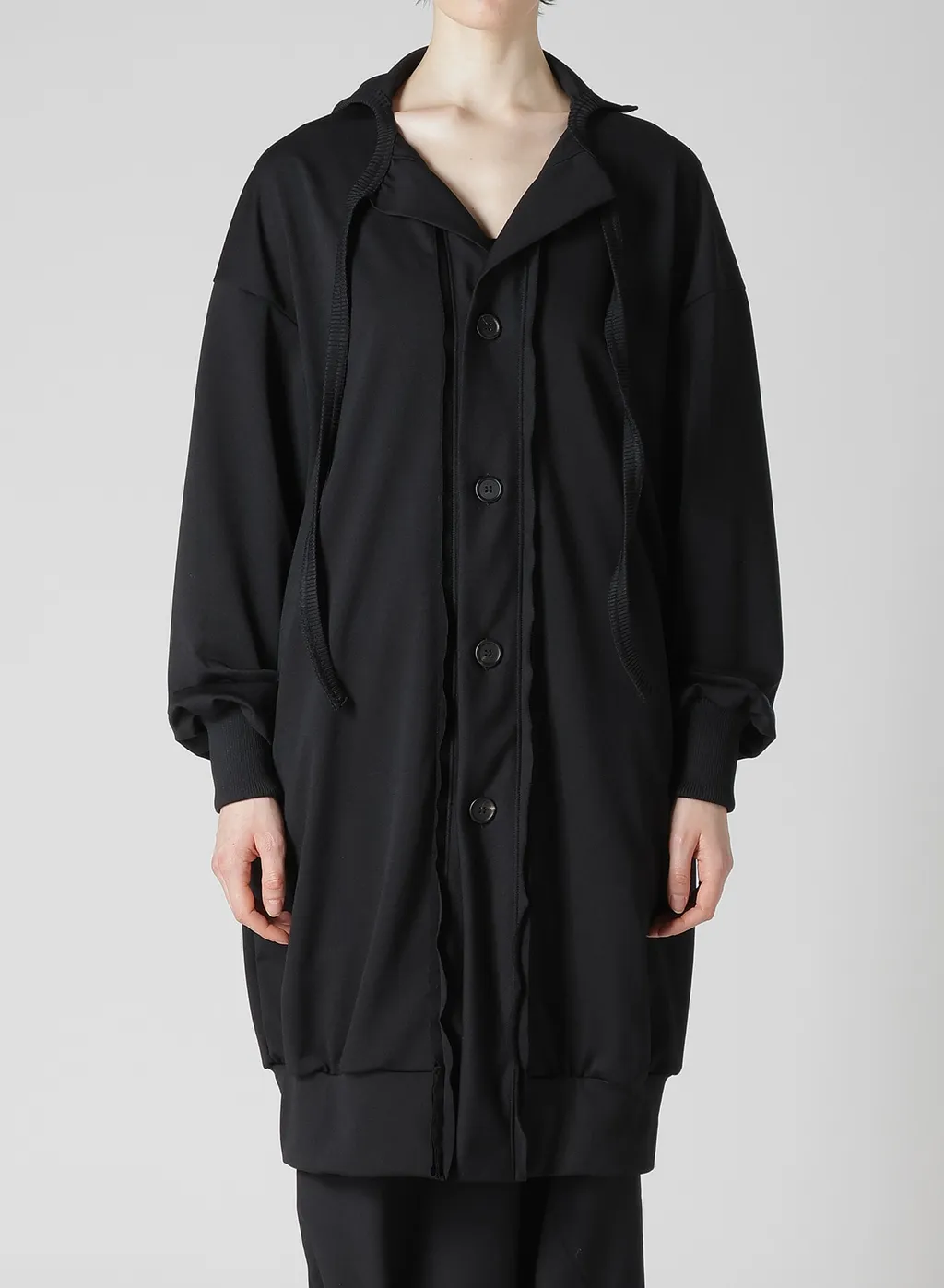 Pe Jersey Twill Button D Cardigan