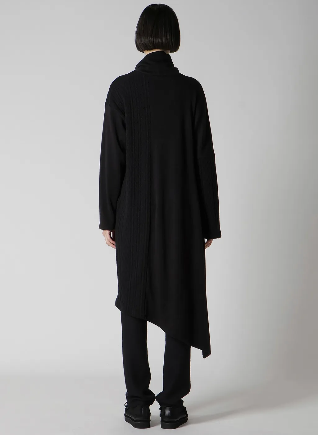 Interlock Paneled High Neck Po